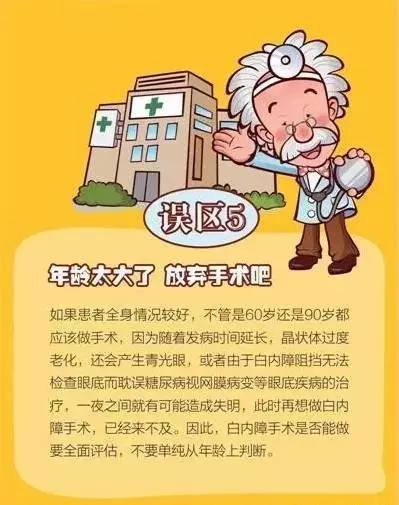 你對(duì)白內(nèi)障的誤解有多深？
